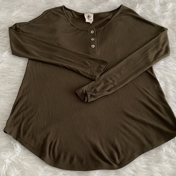 Spade & Heart Ribbed Long Sleeve Shirt Sz S - Picture 11 of 11